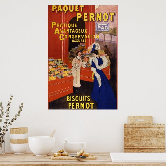 Vintages Cookie-Werbeplakat Poster (Küche)