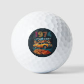 Vintages cooles Auto aus dem Jahr 1974 Golfball (Vorderseite)