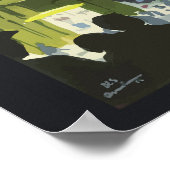 Vintages Copenhagen Illustration Travel Poster (Ecke)