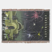 Vintages Copenhagen Illustration Travel Poster Decke (Vorderseite)