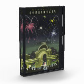 Vintages Copenhagen Illustration Travel Poster Fotoblock (Links)