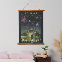 Vintages Copenhagen Illustration Travel Poster