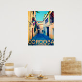Vintages Cordoba Espana Reiseplaner Poster (Küche)