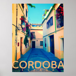 Vintages Cordoba Espana Reiseplaner Poster