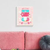 Vintages Cotton Candy Poster Leinwanddruck (Insitu (Wohnzimmer))