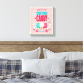 Vintages Cotton Candy Poster Leinwanddruck (Insitu (Schlafzimmer))