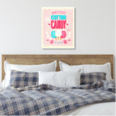 Vintages Cotton Candy Poster Leinwanddruck (Insitu (Schlafzimmer))