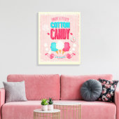 Vintages Cotton Candy Poster Leinwanddruck (Insitu (Wohnzimmer))