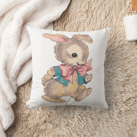 Vintages Cottontail Bunny Rabbit Kissen (Decke)