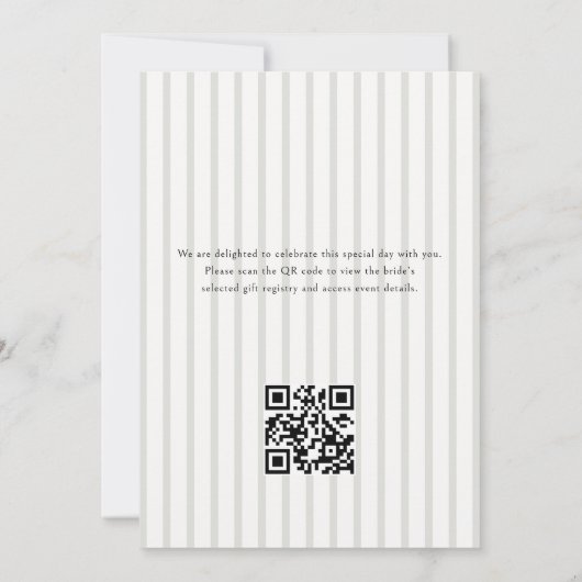 Vintages Country Club Strip-Brautparty Einladung (Rückseite)