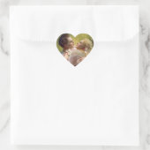 Vintages Couple Heart Herz-Aufkleber (Tasche)