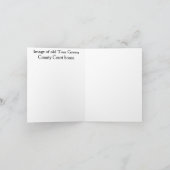 Vintages Couthouse Dankeskarte (Innenseite)