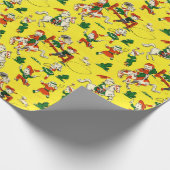 Vintages Cowboy-u. Geschenkpapier (Ecke)