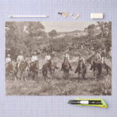 Vintages Cowboys-Tissue Paper Seidenpapier (Handwerk)