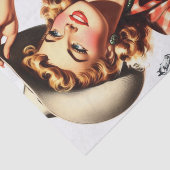 Vintages Cowgirl Button Up Seidenpapier (Ausschnitt)