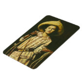 Vintages Cowgirl Flexible Magnet (Linke Seite)