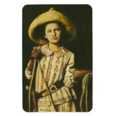 Vintages Cowgirl Flexible Magnet (Vertikal)