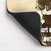 Vintages Cowgirl "ICH TRETE HINTERN" Mousepad (Ecke)