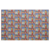 Vintages Cowgirl mit Seil-Gewebe Stoff (Fat Quarter (45,7 x 55,9 cm))