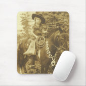 VINTAGES COWGIRL MOUSEPAD (Mit Mouse)