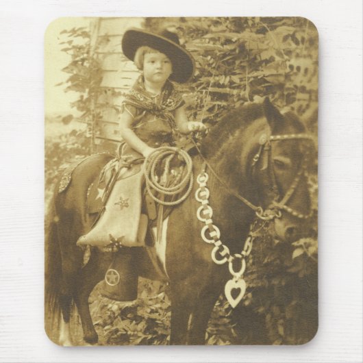 VINTAGES COWGIRL MOUSEPAD (Vorne)