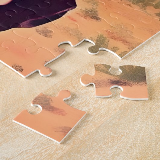 Vintages Cowgirl Reitpferd Puzzle (Seite)