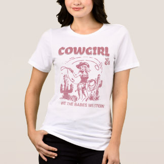Vintages Cowgirl Wir, der Western von Babe Tri-Blend Shirt