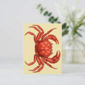 Vintages Craps-Design Postkarte (Stehend Vorderseite)