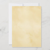 Vintages Cream & Brown Poster Einladung zur Hochze (Rückseite)