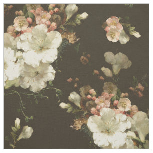 Vintages Creme-Floral-Muster Stoff