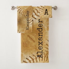 Vintages Cremesport Baseball Badetuch Set