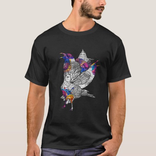 Vintages Crow T-Shirt (Vorderseite)
