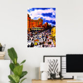 Vintages Crowd Poster (Heimbüro)