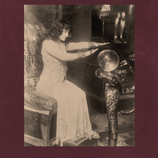 Vintages Crystal Ball Fortune Teller-Foto von 1920 Poster
