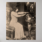 Vintages Crystal Ball Fortune Teller-Foto von 1920 Poster (Vorne)