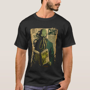 Vintages Cthulhu Detektiv Comic Kunst, Dichtung un T-Shirt