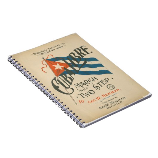 Vintages Cuba Libre-Notebook Notizblock (Rechte Seite)