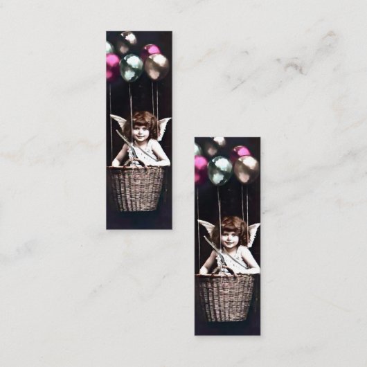 Vintages Cupid-Lesezeichen Mini Visitenkarte (Vorne/Hinten)