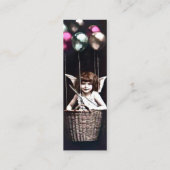 Vintages Cupid-Lesezeichen Mini Visitenkarte (Rückseite)