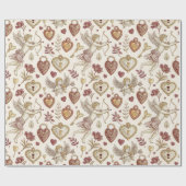 Vintages Cupid Valentine Geschenkpapier (Flach)