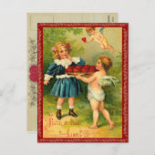 Vintages Cupid Valentine Postkarte (Vorne/Hinten)