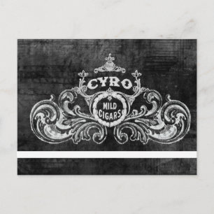 Vintages Cyro Milde Cigars Label Postkarte