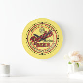 Vintages Daeufer-Bier Große Wanduhr (Zuhause)