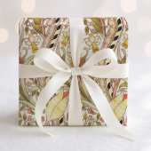 Vintages daffodisches Blumenmuster Geschenkpapier