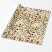 Vintages daffodisches Blumenmuster Geschenkpapier (Ungerollt)