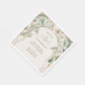 Vintages Daisy Art Nouveau von Alphonse Mucha Serviette (Ecke)