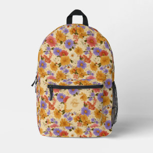 Vintages Daisy Floral Muster (2) Bedruckter Rucksack