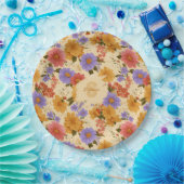 Vintages Daisy Floral Muster (2) Pappteller (Party)