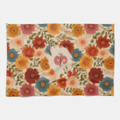 Vintages Daisy-Muster Geschirrtuch (Horizontal)