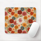 Vintages Daisy-Muster Mousepad (Mit Mouse)